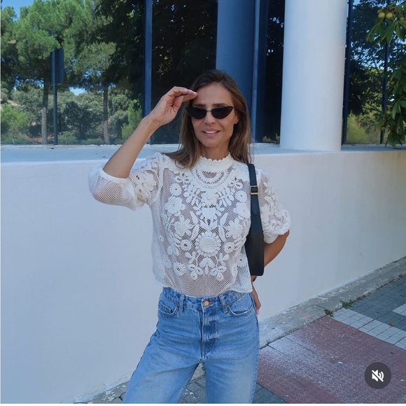 ZARA Embroidered Top ZW Collection - Picture 6 of 11